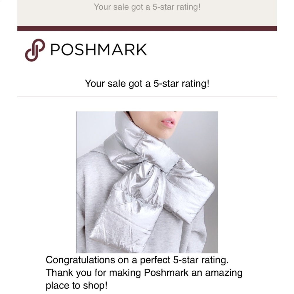 NECK WARMER Puffer Scarf - Rose Gold - Picture 9 of 9